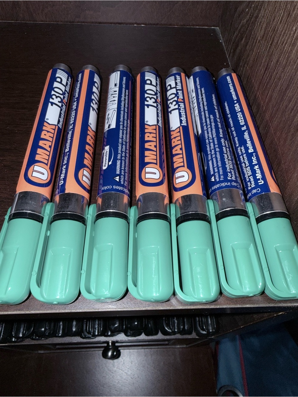 Aqua Green Industrial Paint Marker - Pack of 7